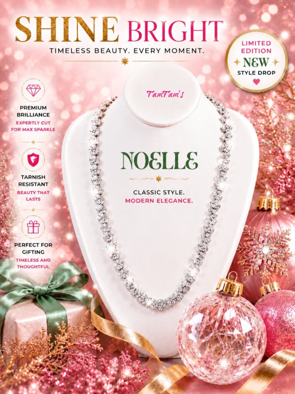 Park Lane Noelle Limited Edition Sparkly Tennis Necklace New Sold Out
